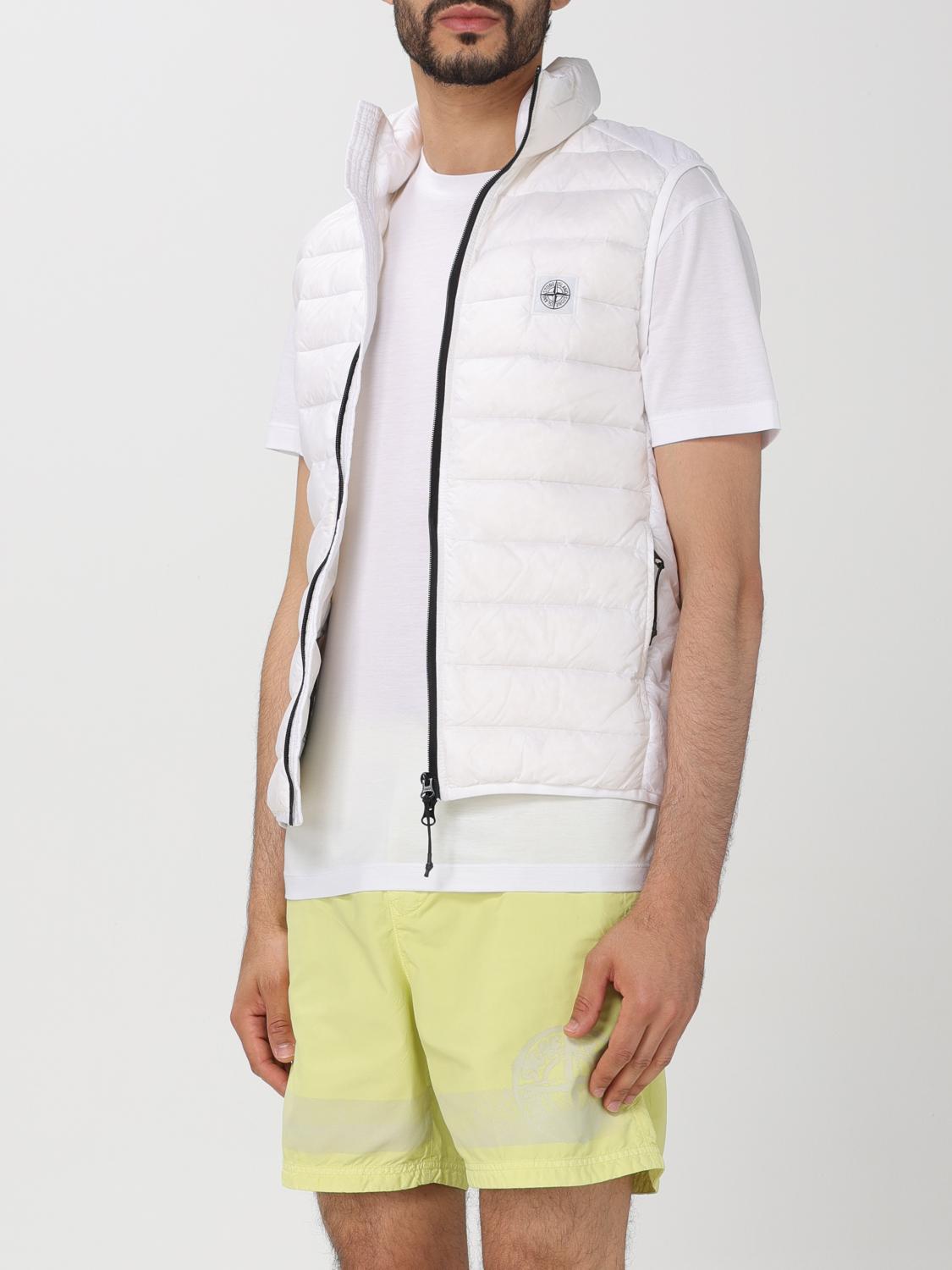 STONE ISLAND スーツベスト: ジャケット メンズ Stone Island, ホワイト - Img 4