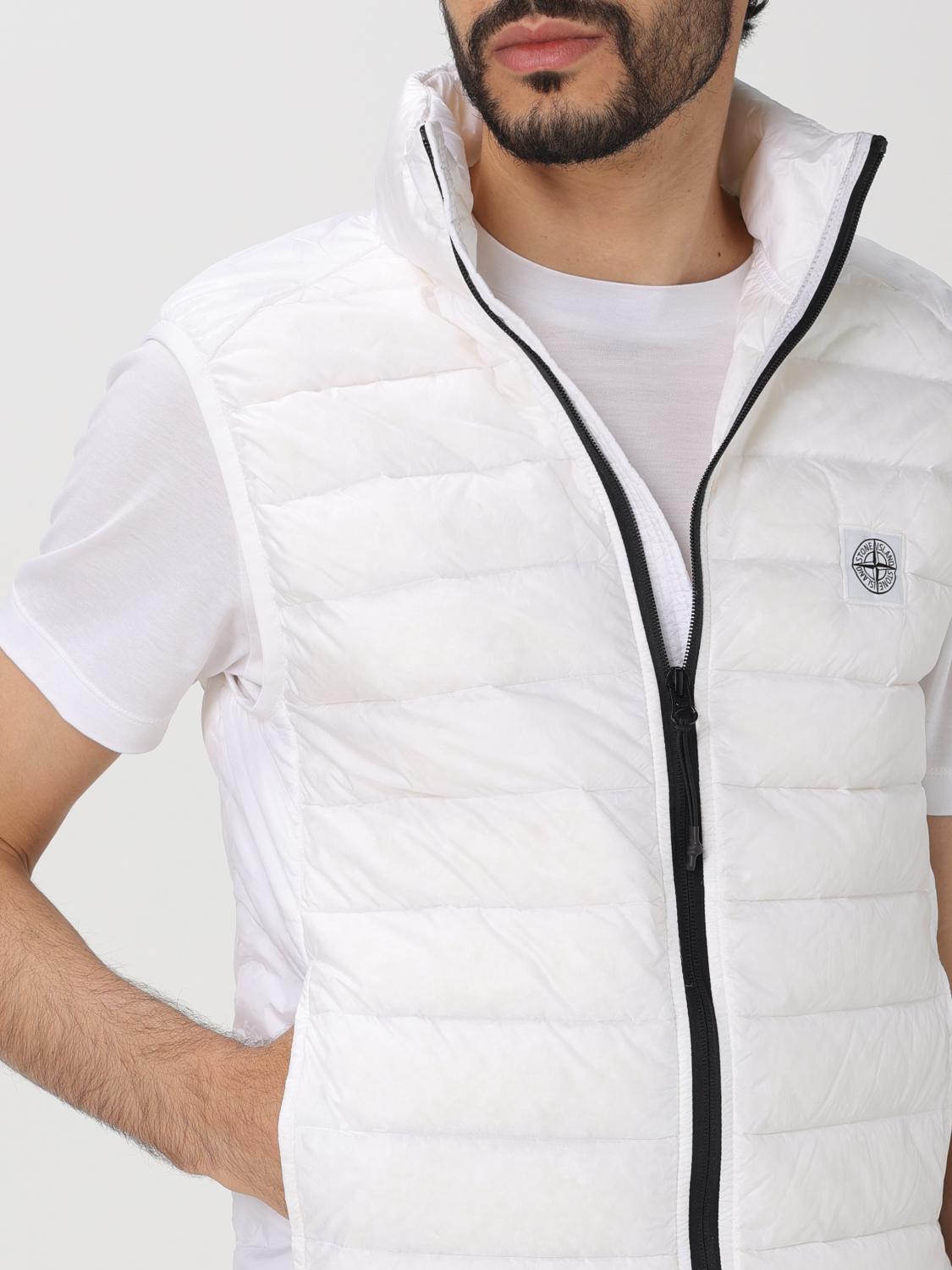 STONE ISLAND スーツベスト: ジャケット メンズ Stone Island, ホワイト - Img 5