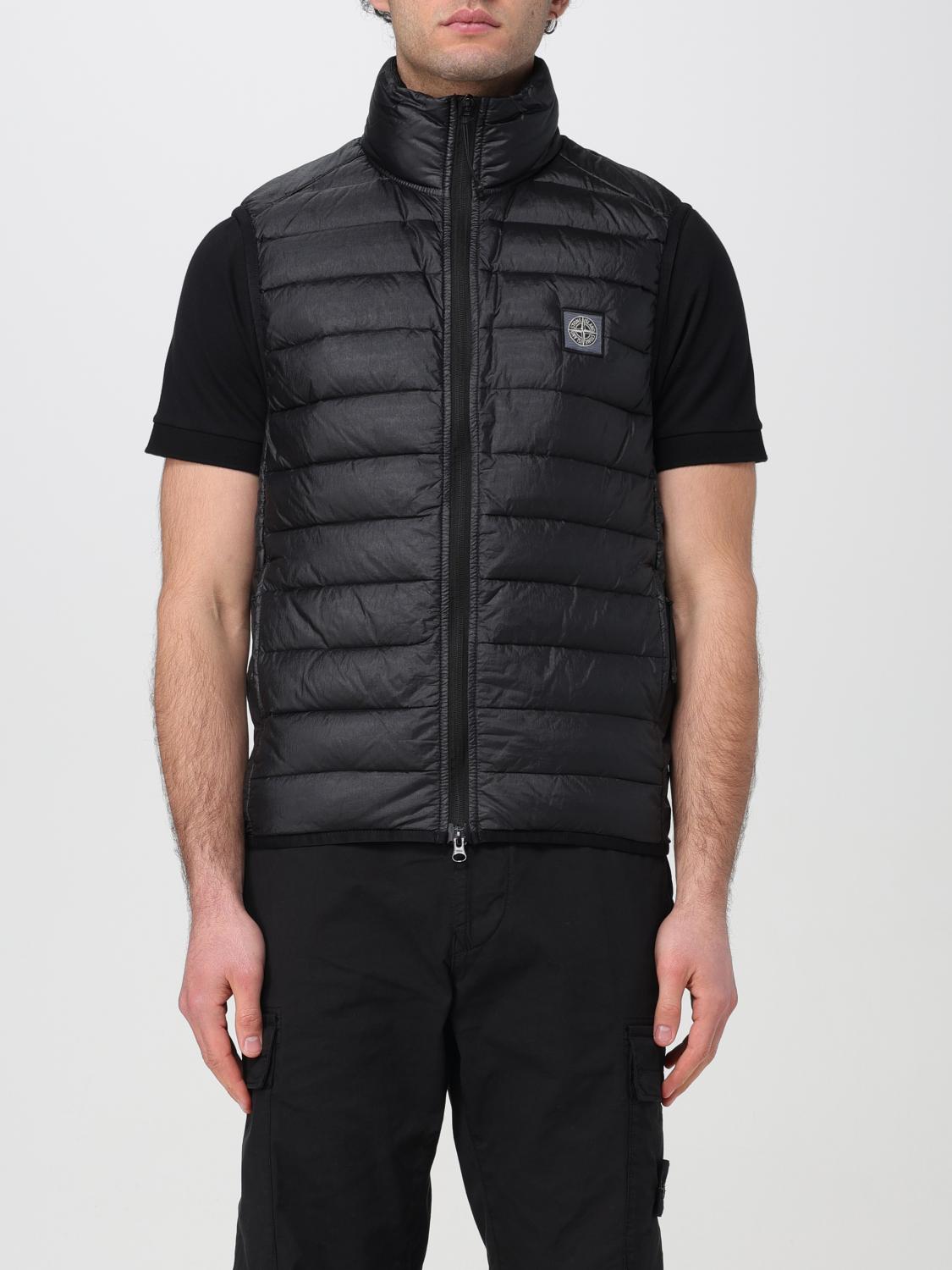 STONE ISLAND スーツベスト: ジャケット メンズ Stone Island, ブラック - Img 1