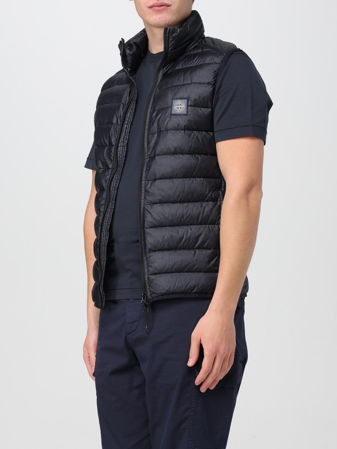 STONE ISLAND WAISTCOAT: Jacket men Stone Island, Blue - Img 4