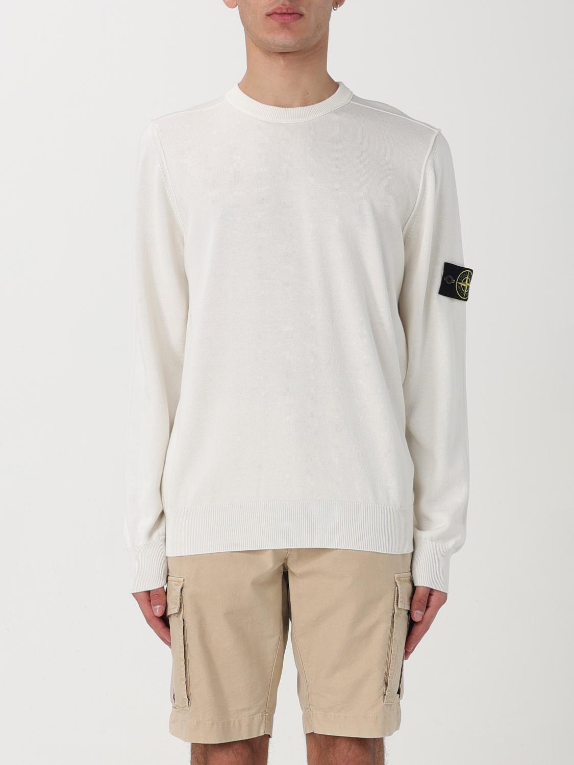 STONE ISLAND SWEATER: Sweater men Stone Island, White - Img 1