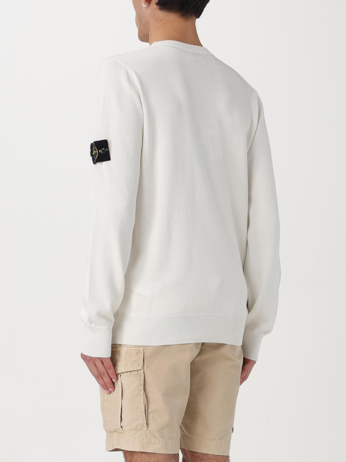 STONE ISLAND SWEATER: Sweater men Stone Island, White - Img 3