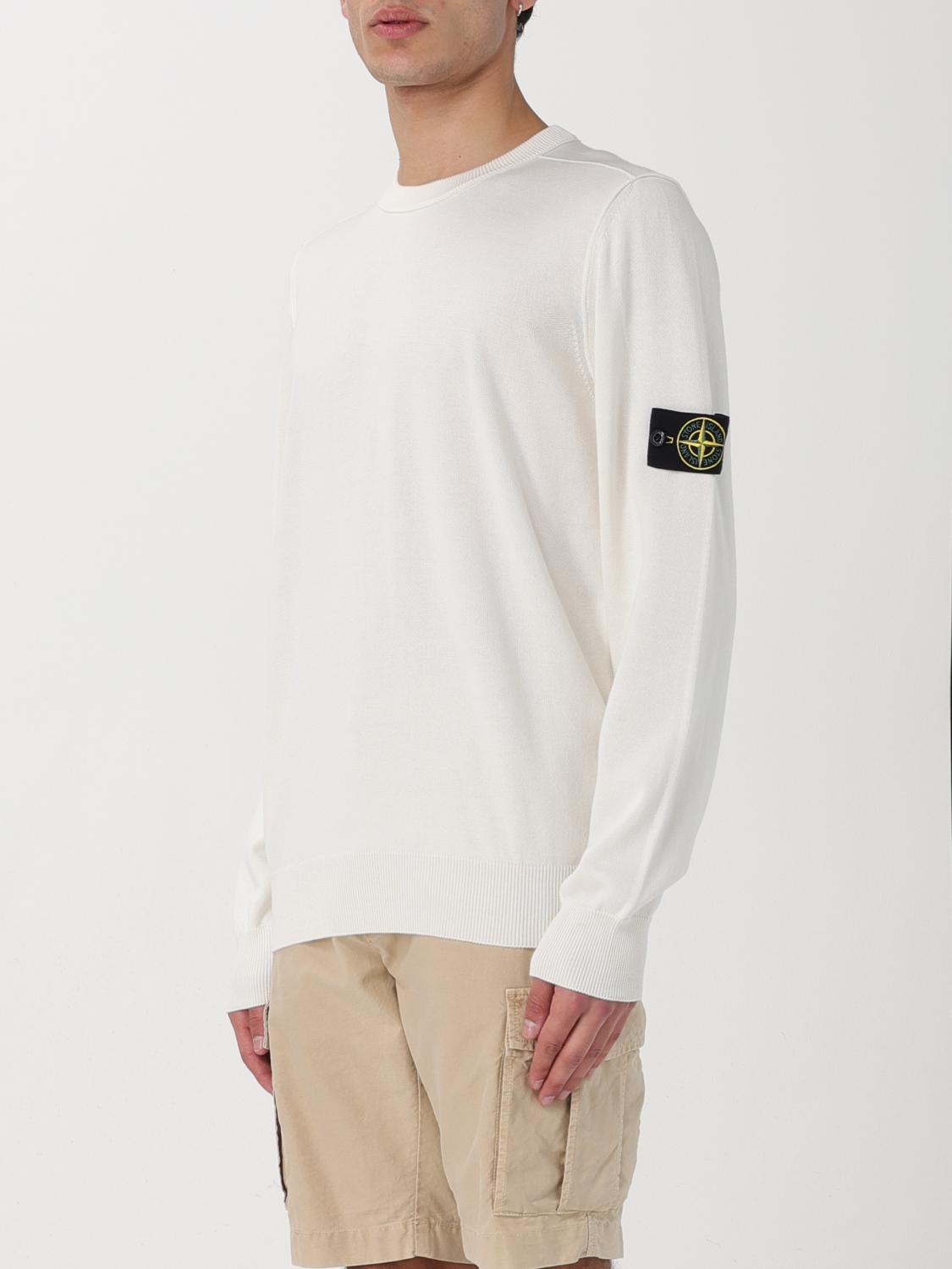 STONE ISLAND SWEATER: Sweater men Stone Island, White - Img 4