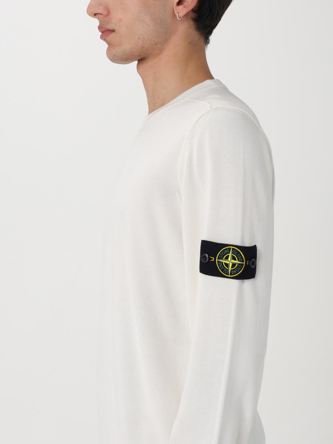 STONE ISLAND SWEATER: Sweater men Stone Island, White - Img 5