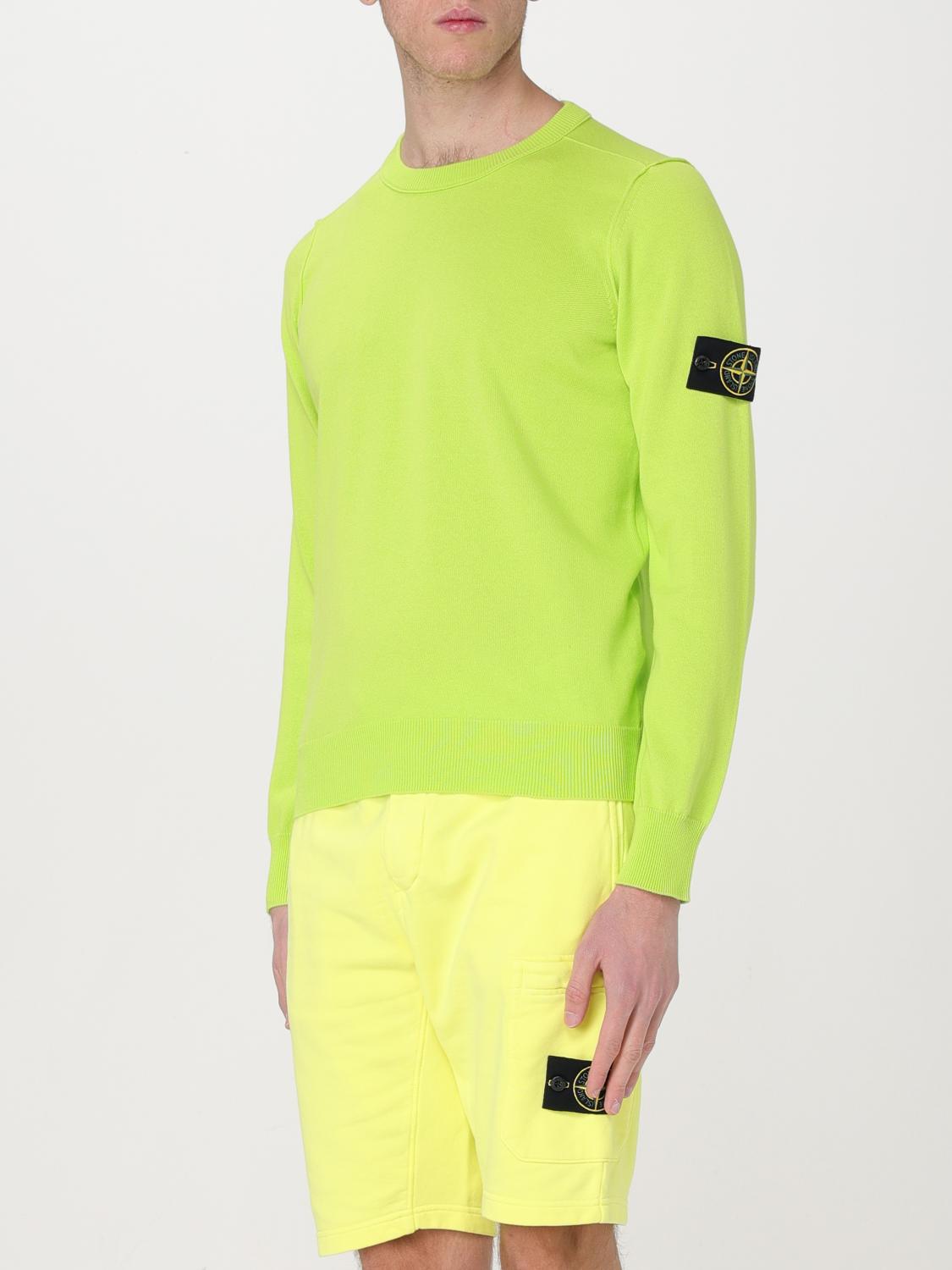 STONE ISLAND PULL: Pull homme Stone Island, Jaune - Img 4