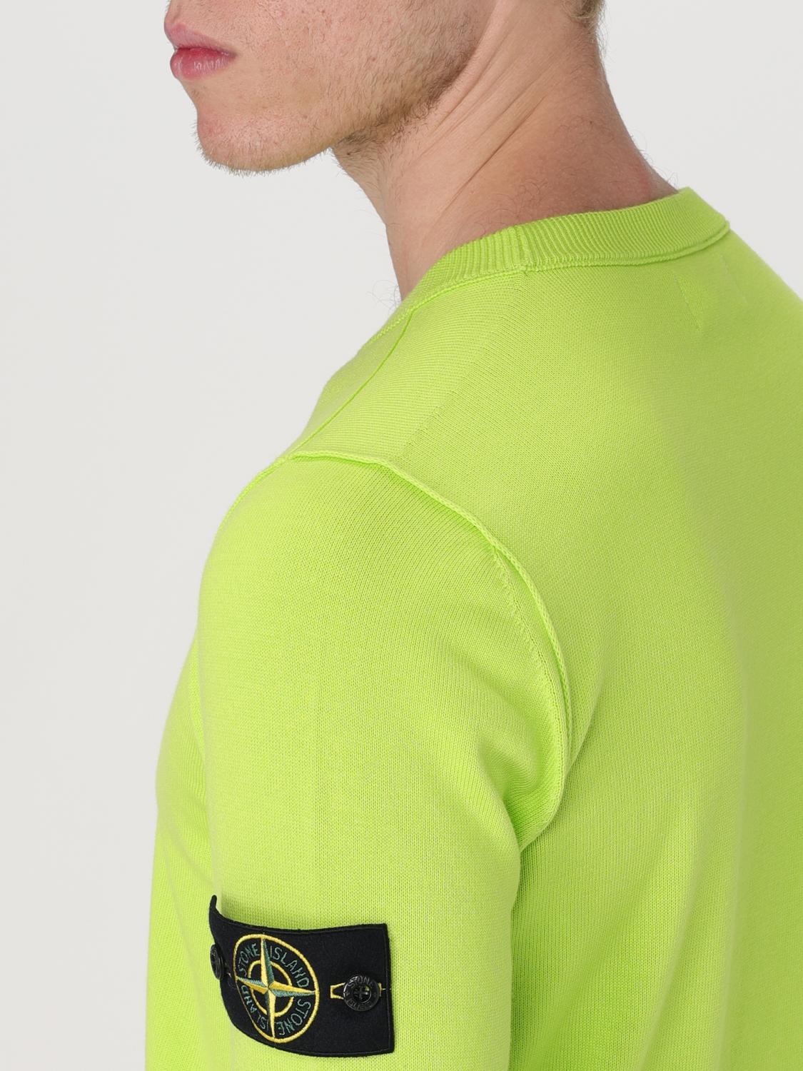 STONE ISLAND PULL: Pull homme Stone Island, Jaune - Img 5