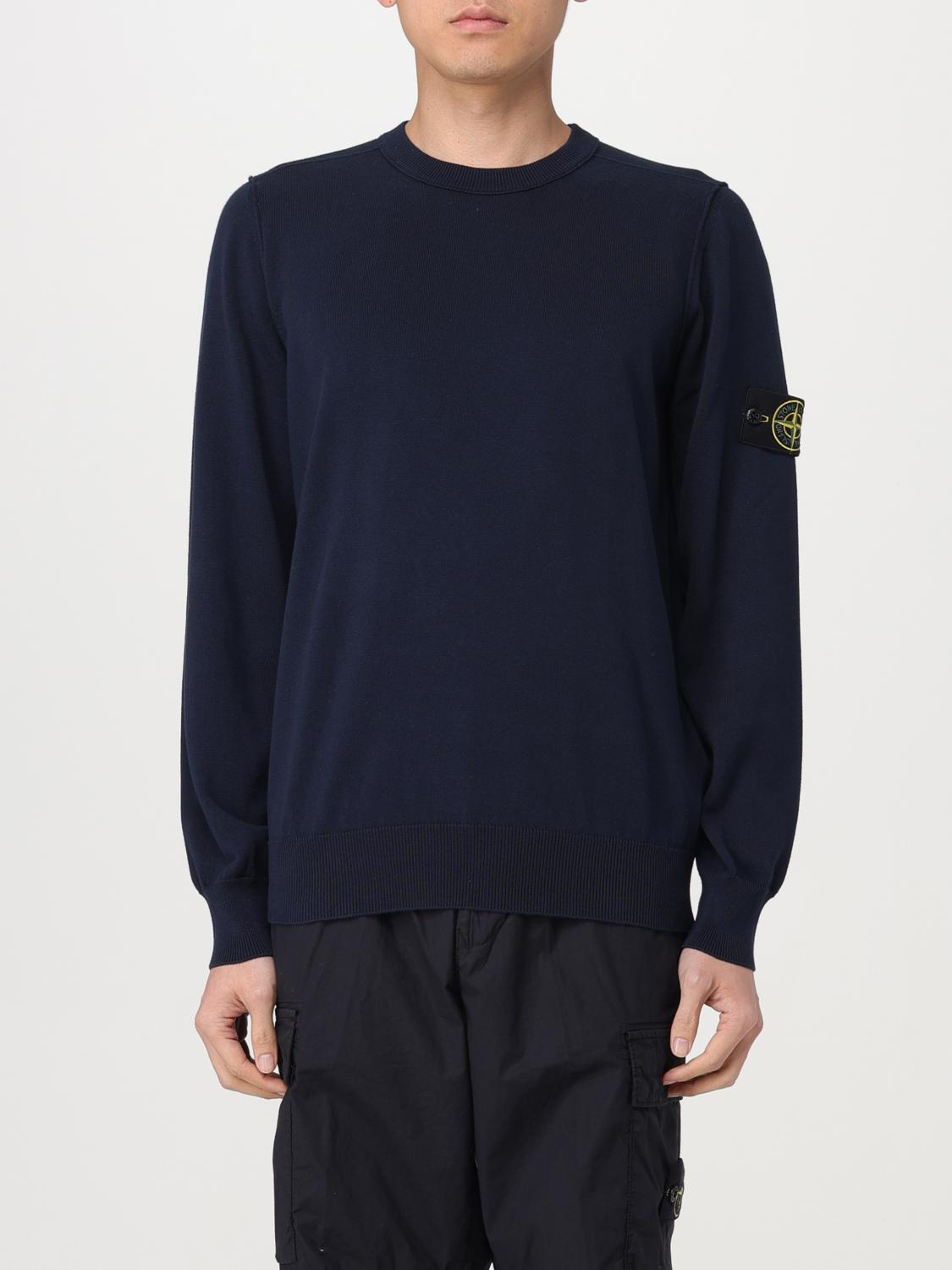 STONE ISLAND SWEATER: Sweater men Stone Island, Blue - Img 1