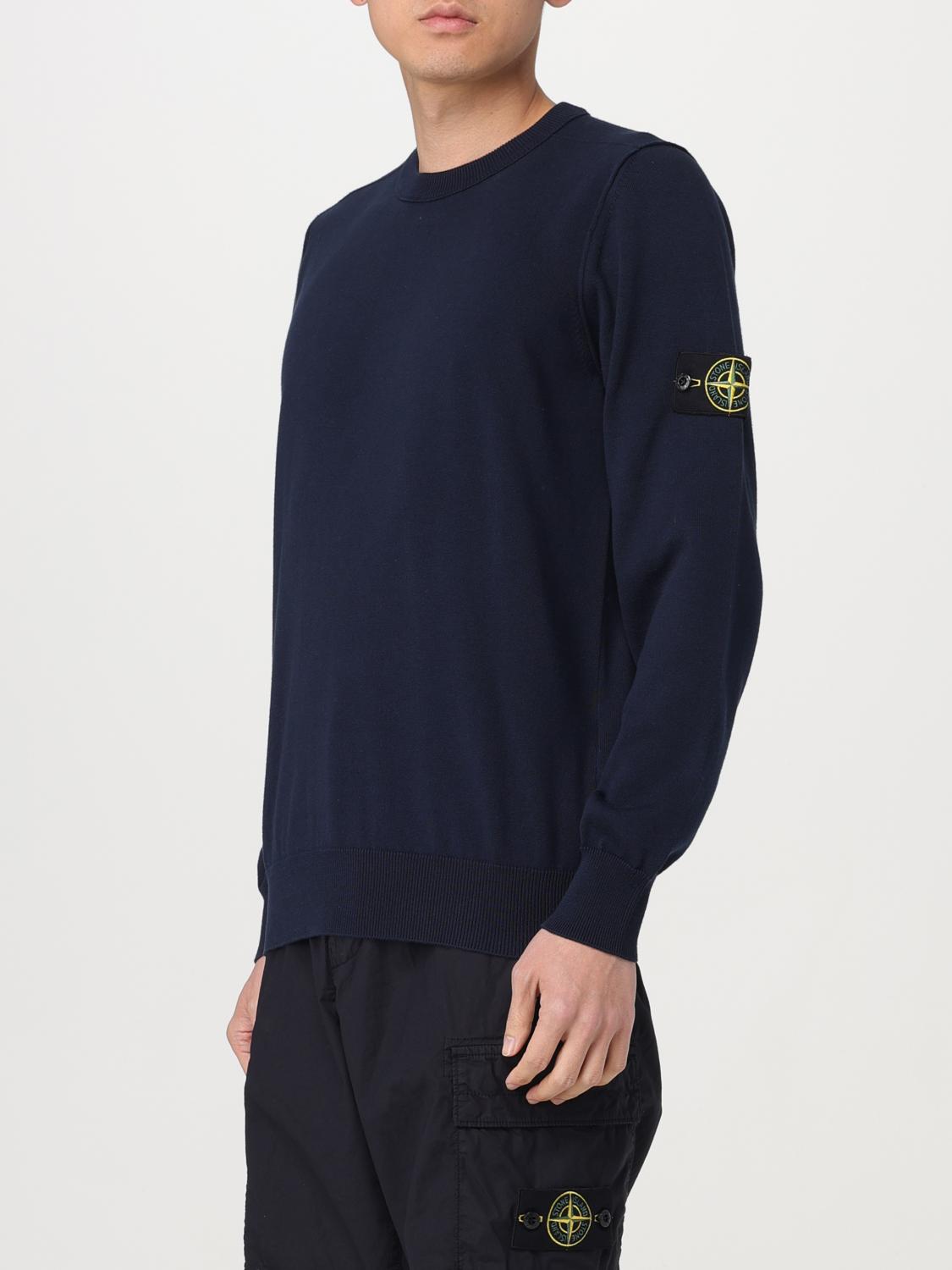 STONE ISLAND SWEATER: Sweater men Stone Island, Blue - Img 4