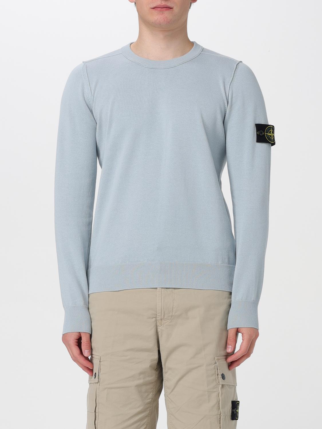 STONE ISLAND PULL: Pull homme Stone Island, Bleu Azur - Img 1