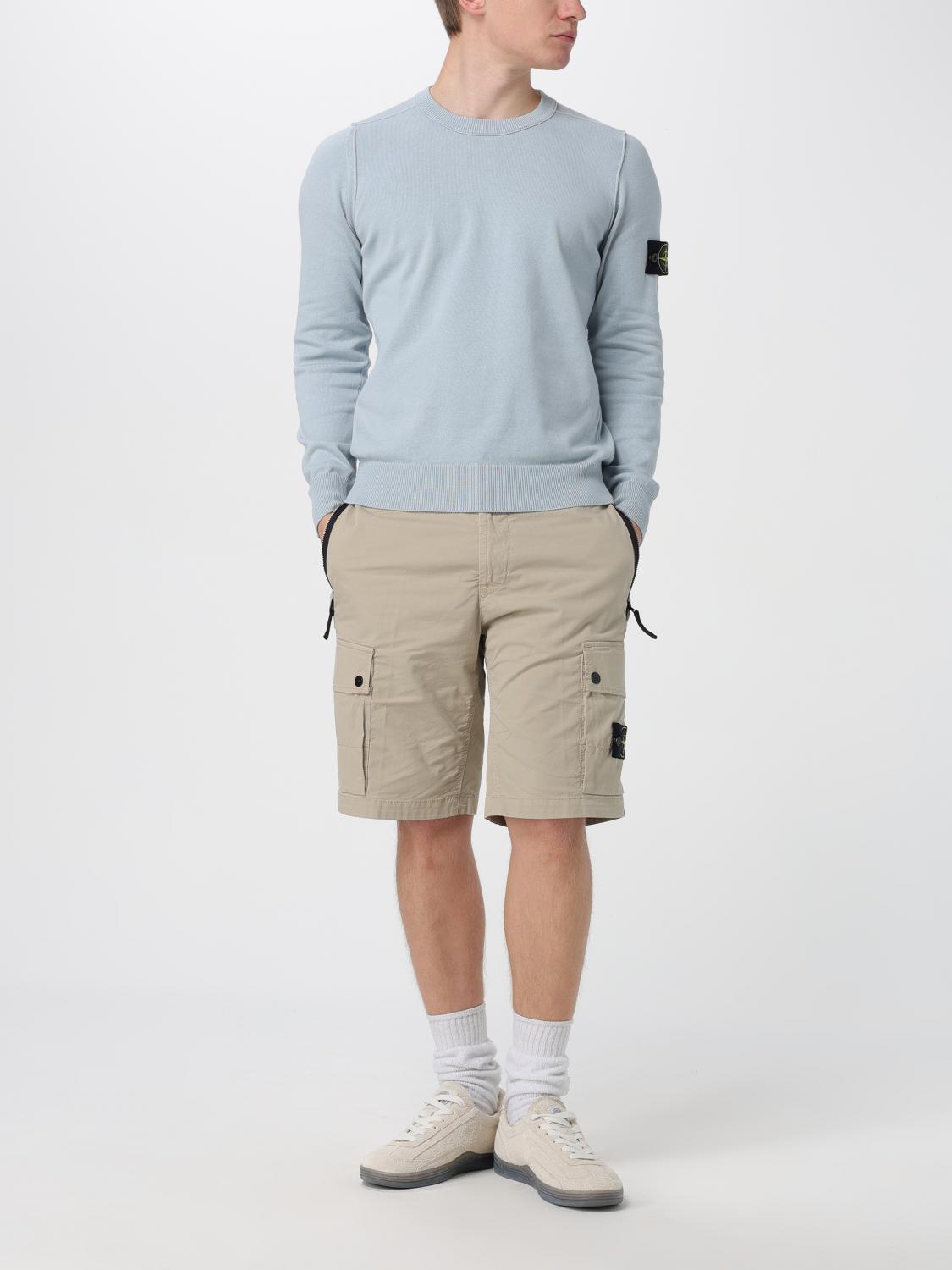 STONE ISLAND PULL: Pull homme Stone Island, Bleu Azur - Img 2