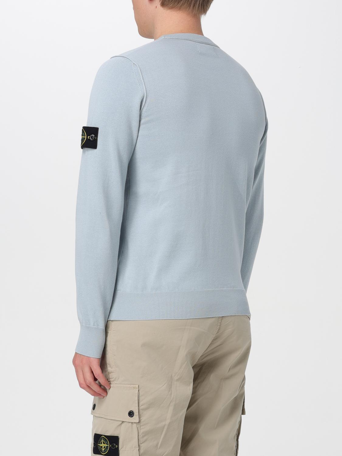 STONE ISLAND PULL: Pull homme Stone Island, Bleu Azur - Img 3