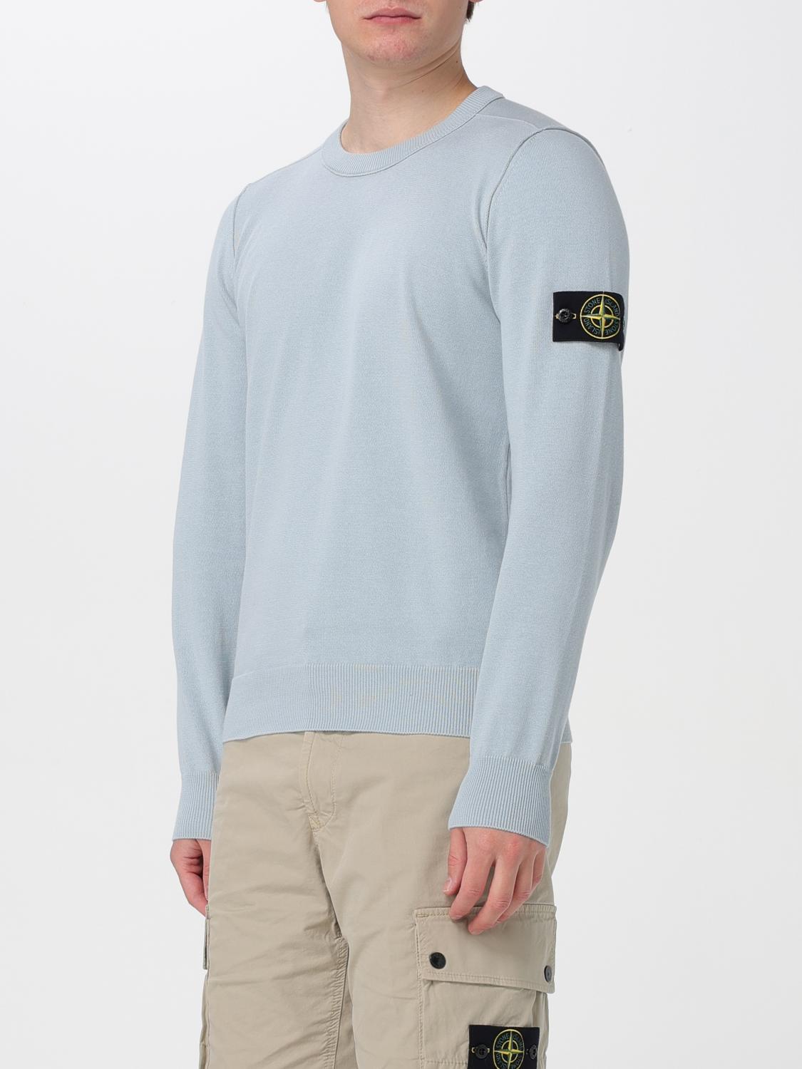 STONE ISLAND PULL: Pull homme Stone Island, Bleu Azur - Img 4