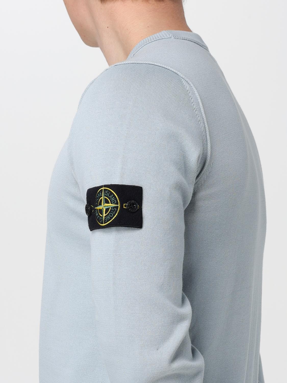 STONE ISLAND PULL: Pull homme Stone Island, Bleu Azur - Img 5