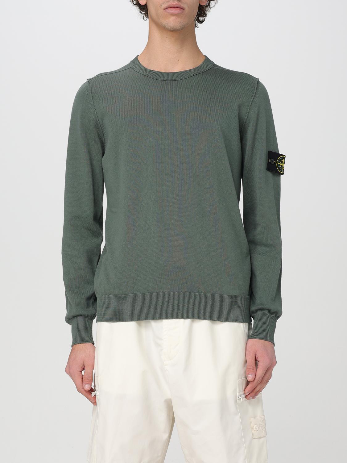 STONE ISLAND PULL: Pull homme Stone Island, Vert - Img 1