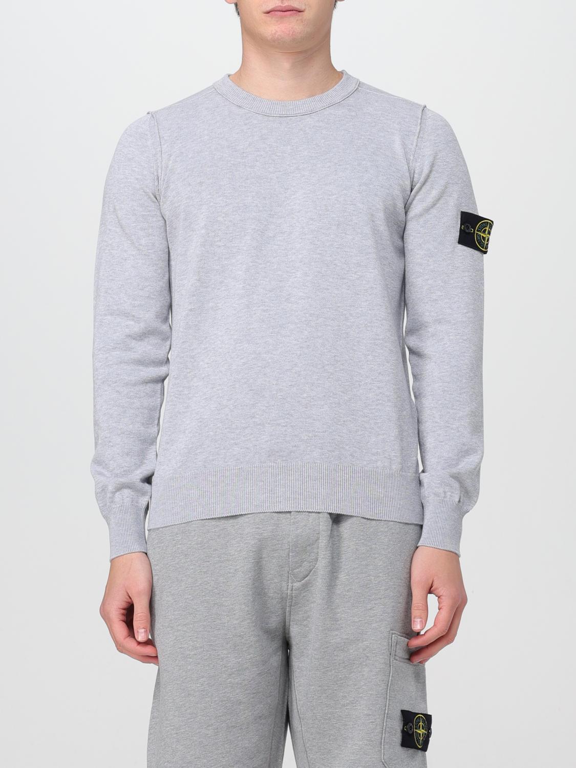 STONE ISLAND PULL: Pull homme Stone Island, Gris - Img 1