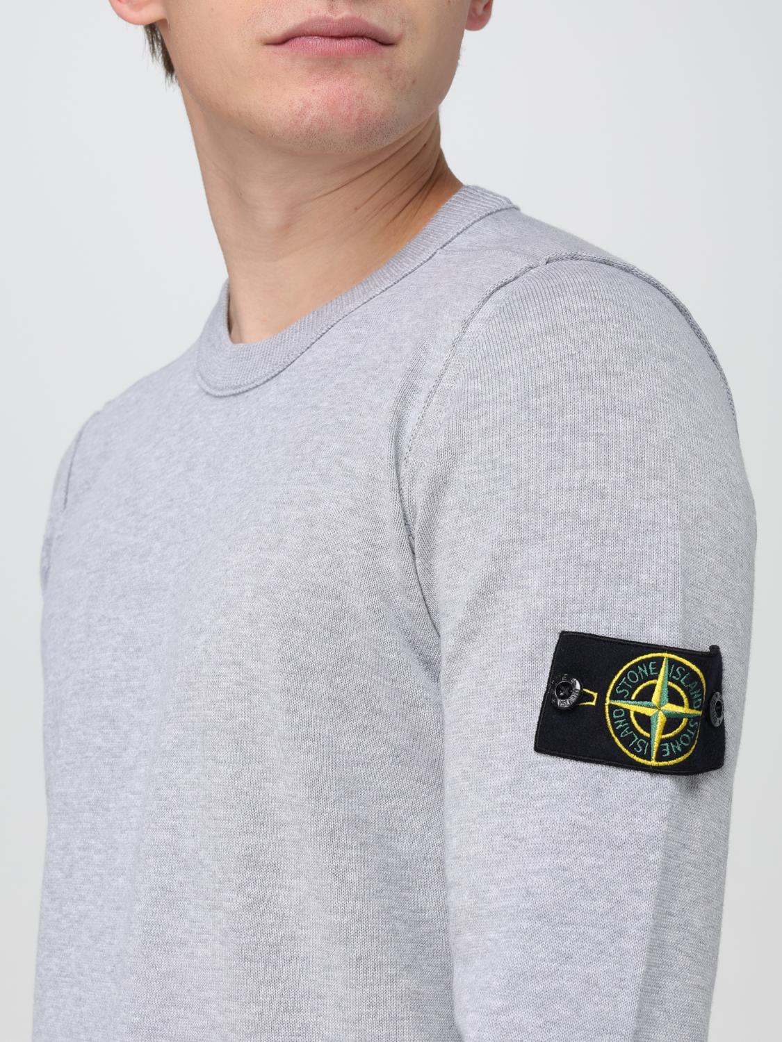 STONE ISLAND PULL: Pull homme Stone Island, Gris - Img 5