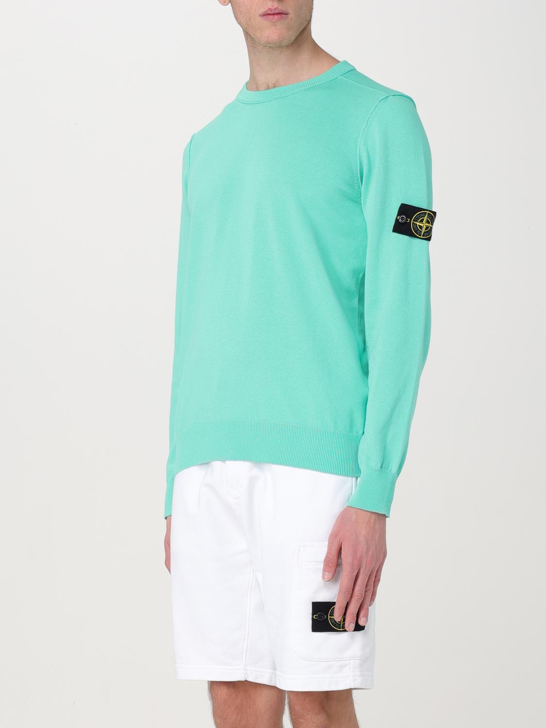 STONE ISLAND PULL: Pull homme Stone Island, Vert Prairie - Img 4