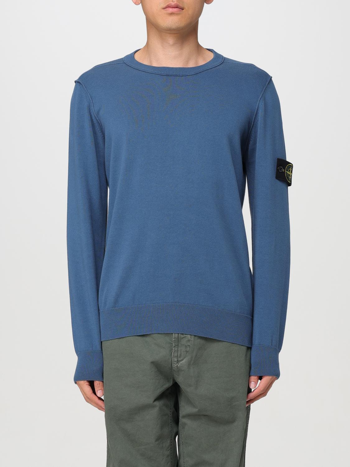 STONE ISLAND PULL: Pull homme Stone Island, Bleu 1 - Img 1