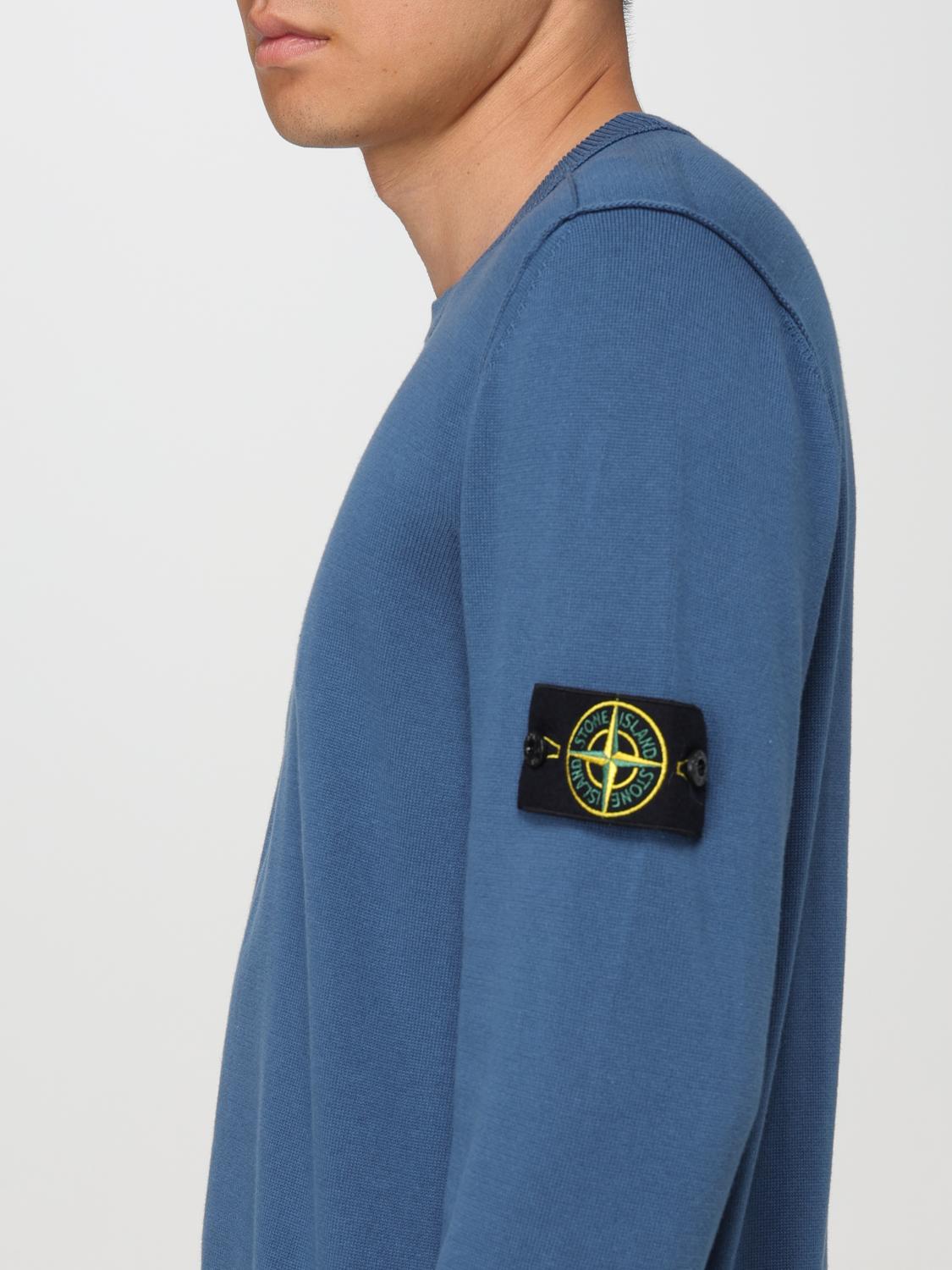 STONE ISLAND PULL: Pull homme Stone Island, Bleu 1 - Img 4