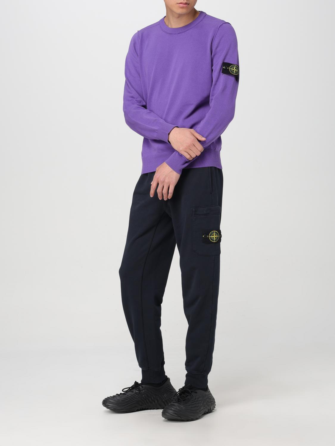 STONE ISLAND PULL: Pull homme Stone Island, Lavande - Img 2