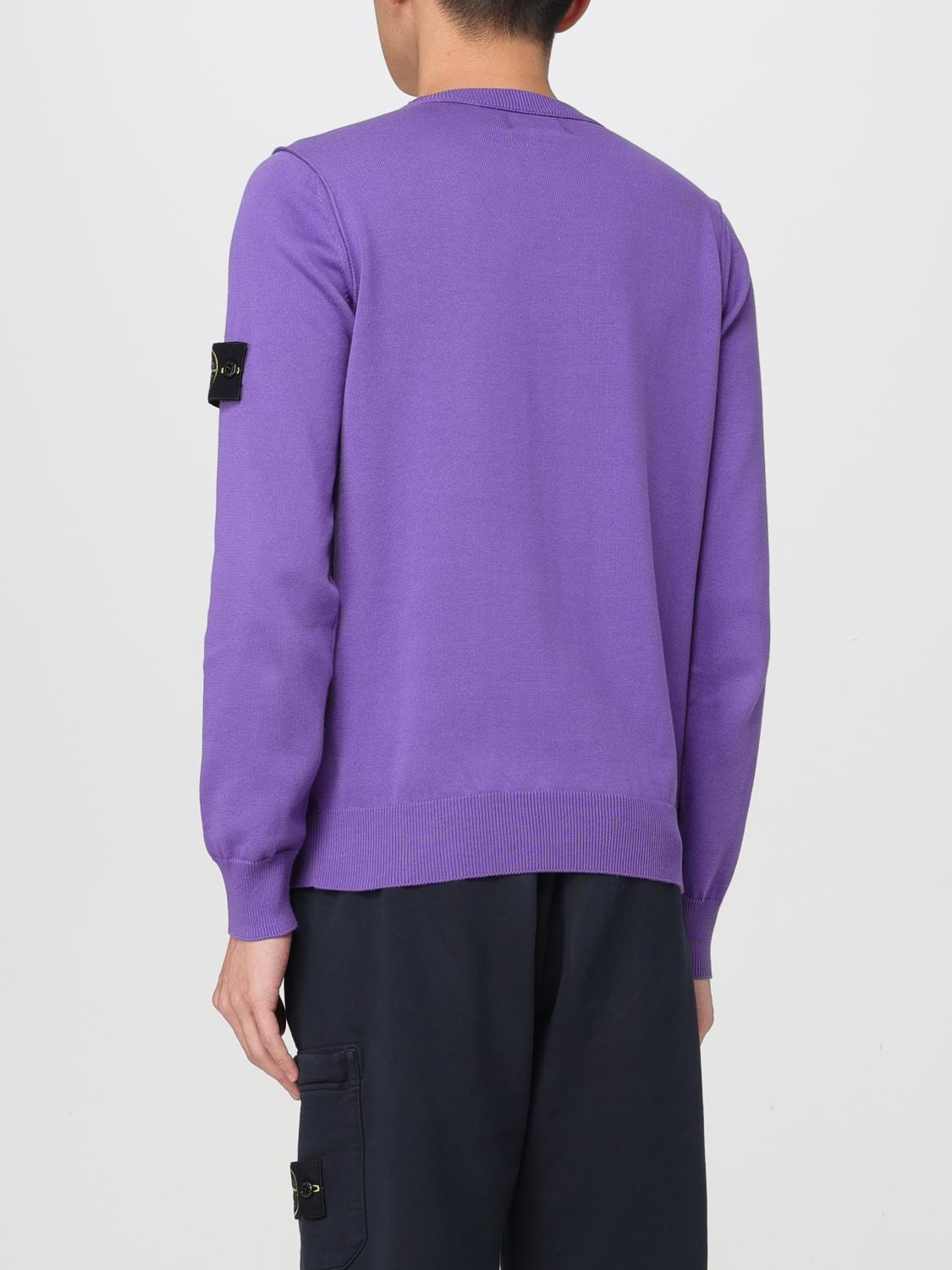 STONE ISLAND PULL: Pull homme Stone Island, Lavande - Img 3