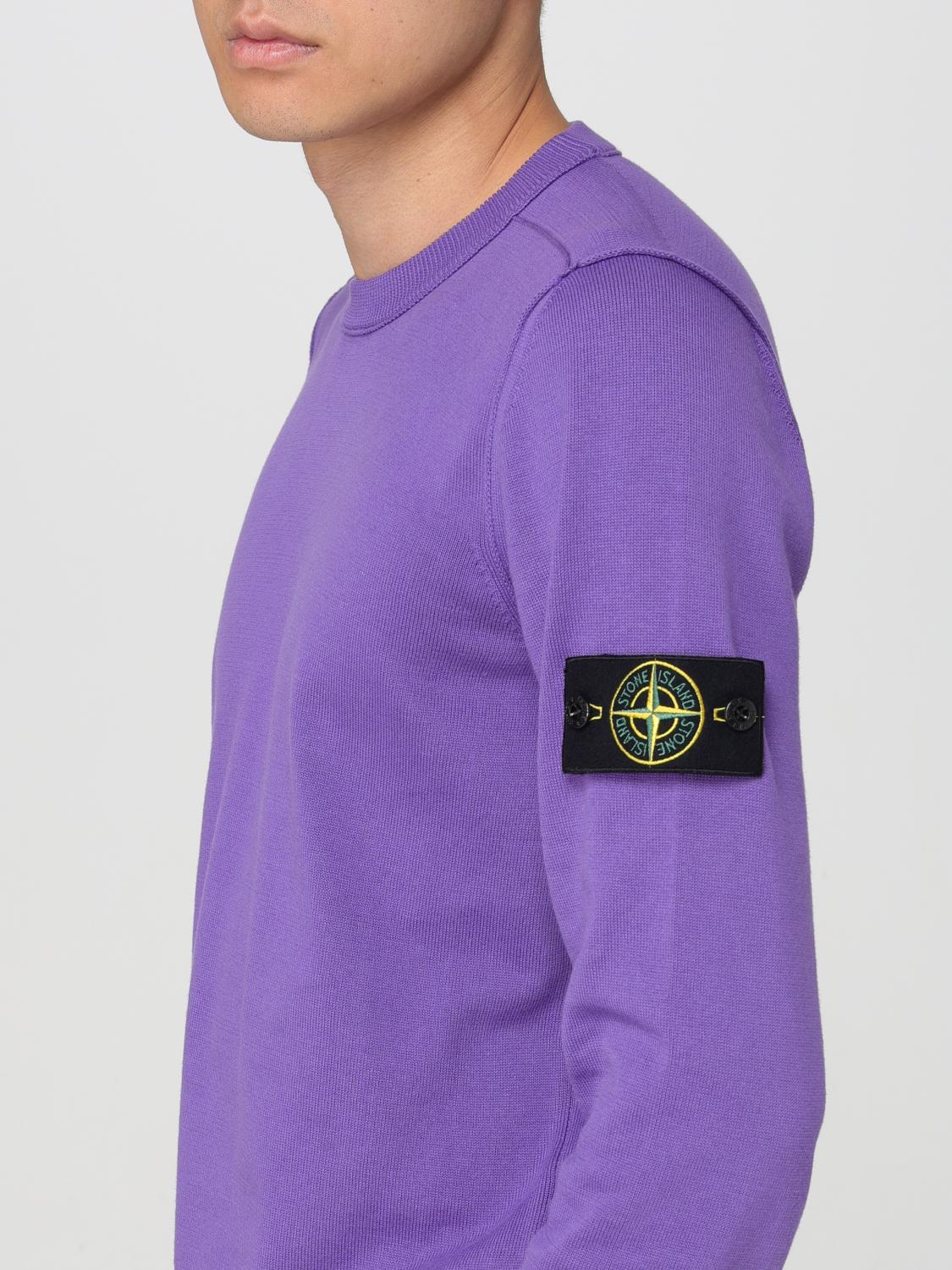 STONE ISLAND PULL: Pull homme Stone Island, Lavande - Img 5