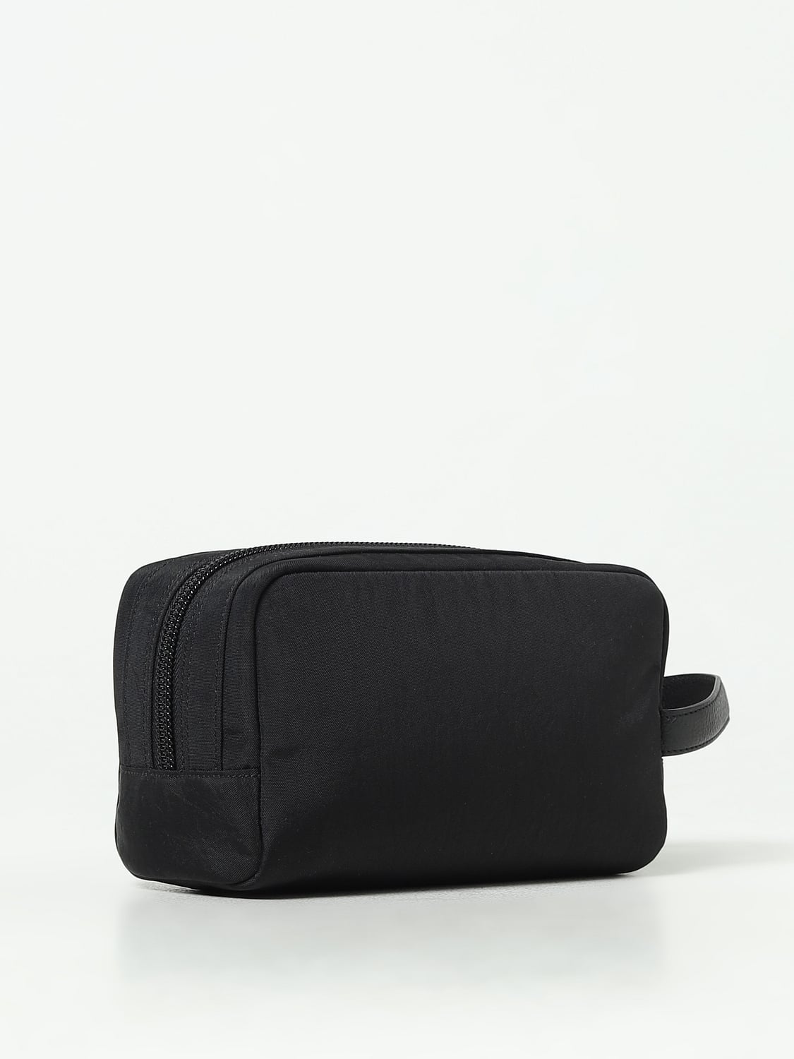 PALM ANGELS ACCESSORI BEAUTY: Beauty case Palm Angels in nylon e pelle a grana , Nero - Img 2