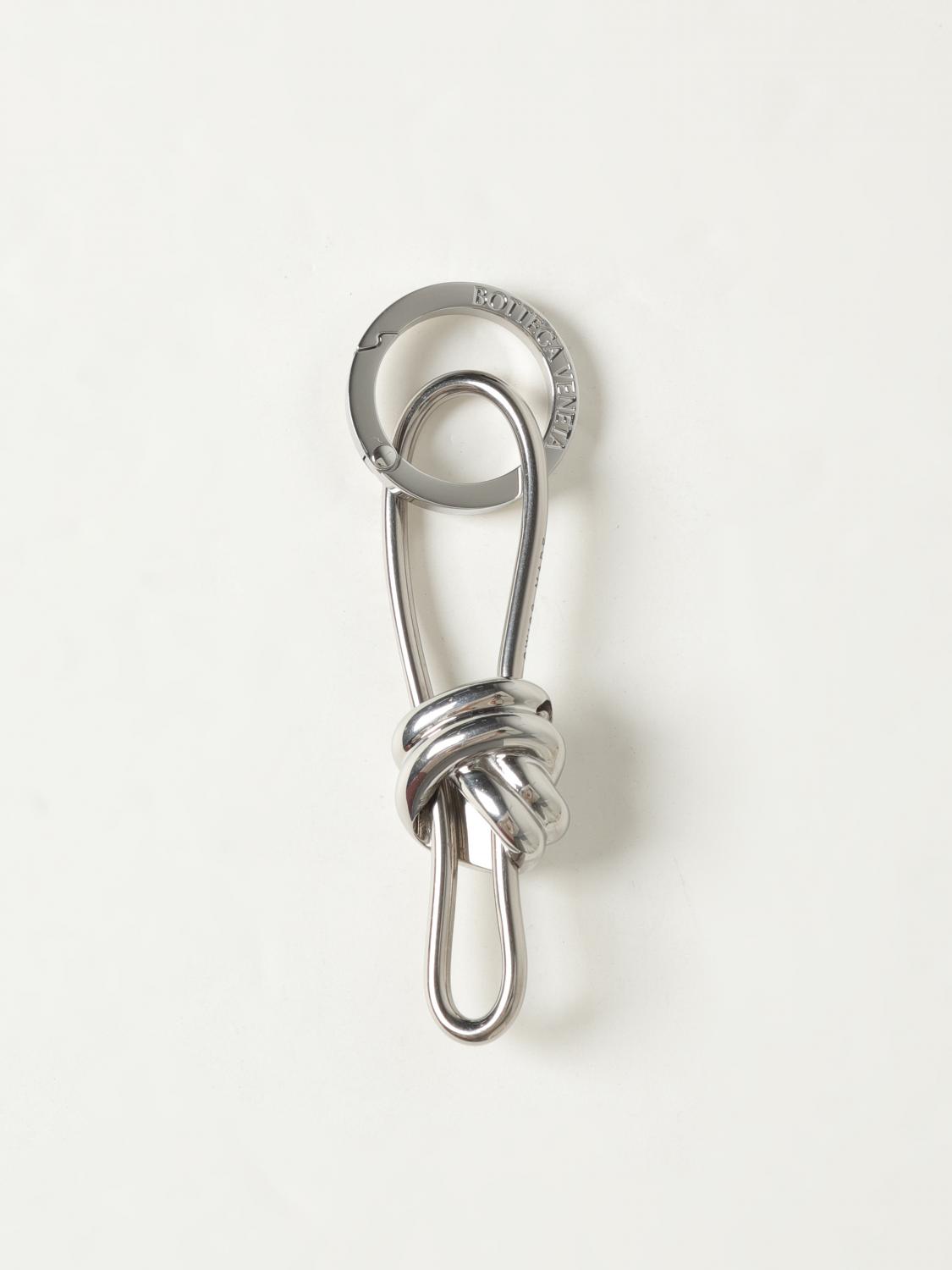 Bottega Veneta Keyring woman - Silver | 776793VCQP0 | GIGLIO.COM