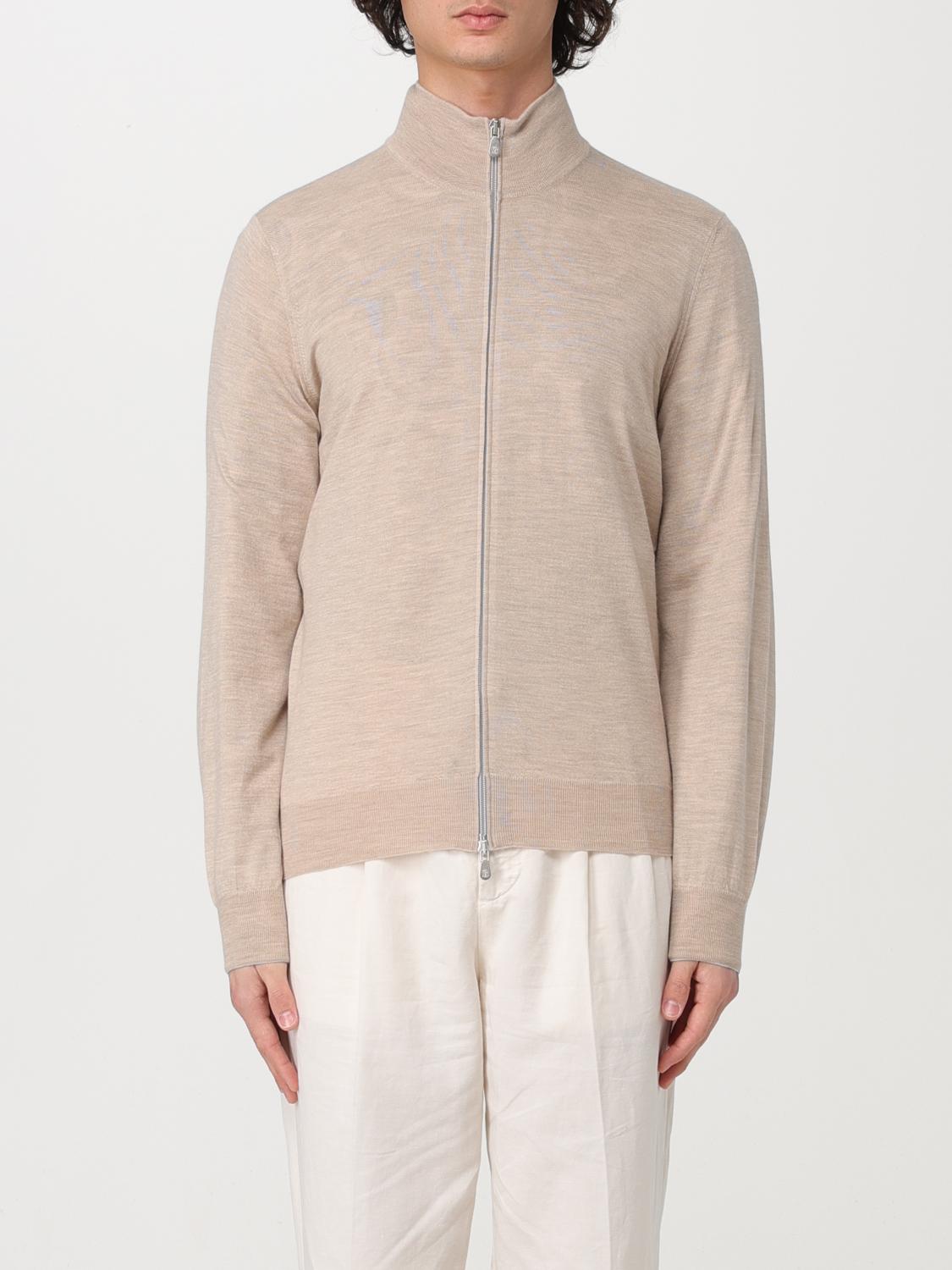 BRUNELLO CUCINELLI PULLOVER: Cardigan mit Reißverschluss Brunello Cucinelli, Beige - Img 1