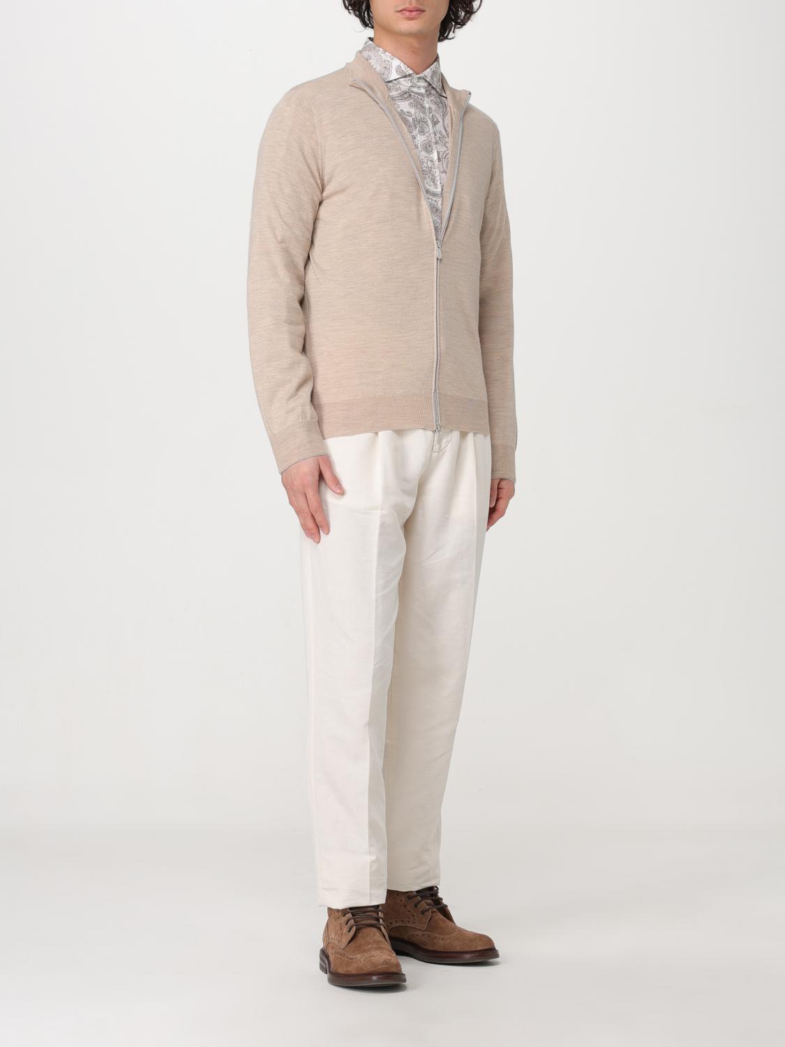 BRUNELLO CUCINELLI PULLOVER: Cardigan mit Reißverschluss Brunello Cucinelli, Beige - Img 2