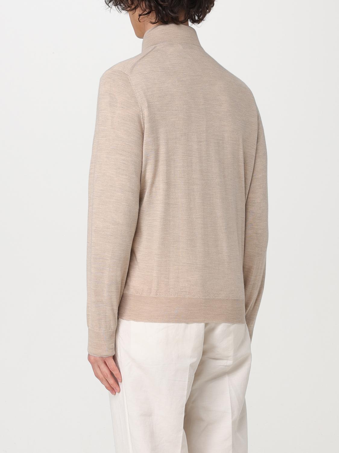 BRUNELLO CUCINELLI PULLOVER: Cardigan mit Reißverschluss Brunello Cucinelli, Beige - Img 3