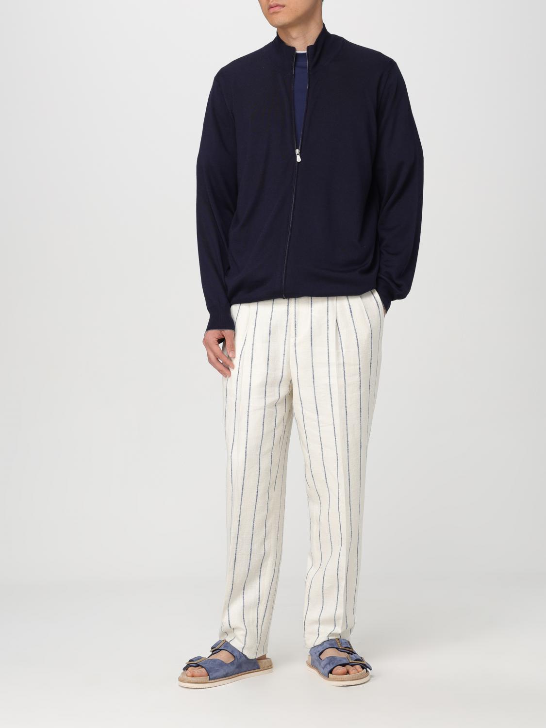BRUNELLO CUCINELLI PULLOVER: Cardigan mit Reißverschluss Brunello Cucinelli, Navy - Img 2