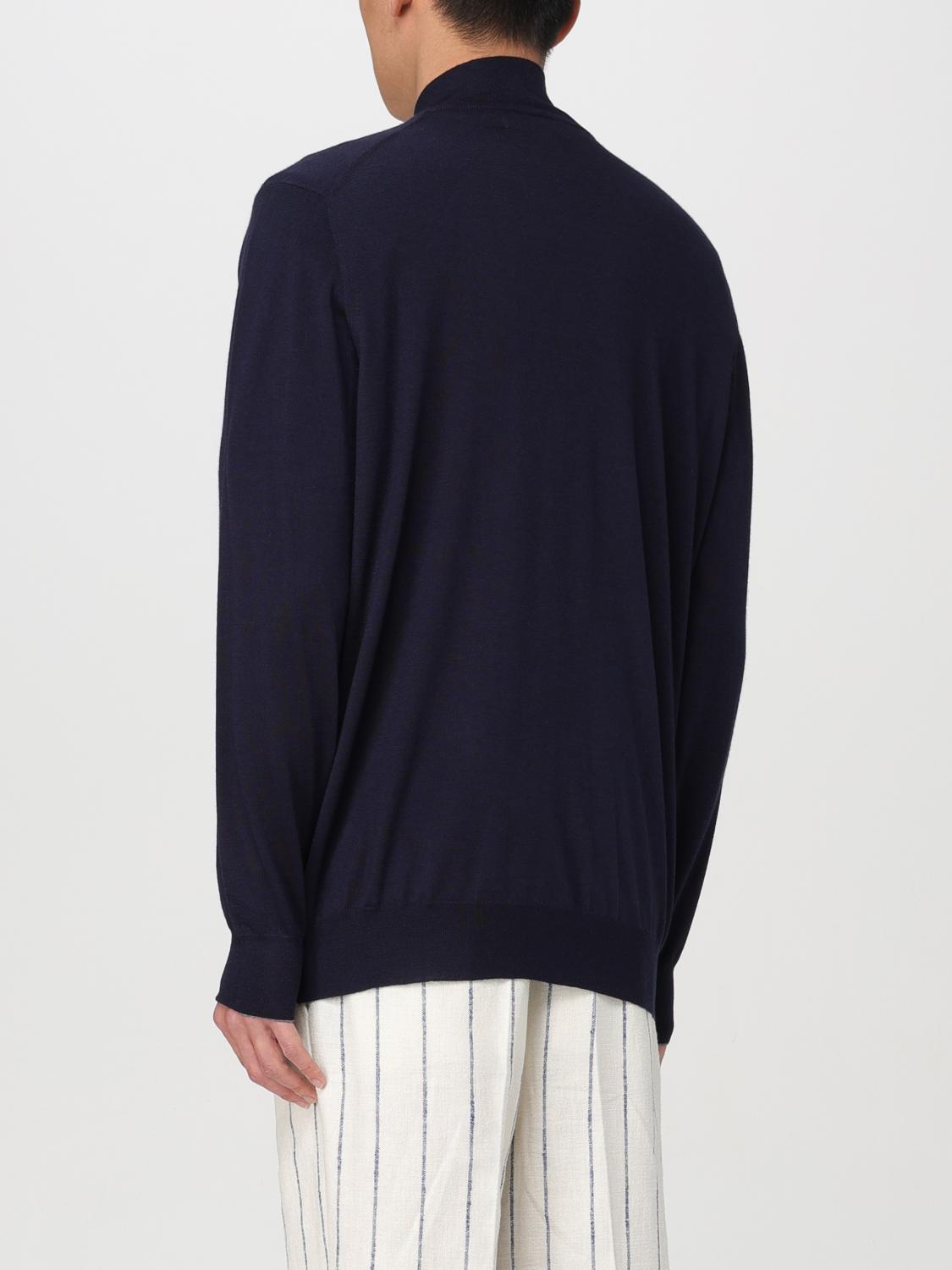 BRUNELLO CUCINELLI PULLOVER: Cardigan mit Reißverschluss Brunello Cucinelli, Navy - Img 3
