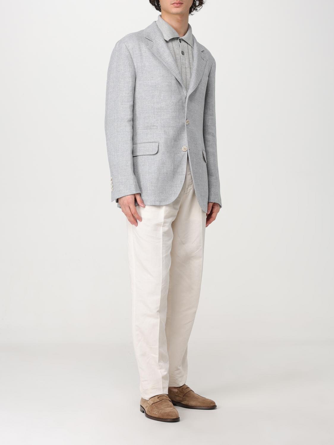 BRUNELLO CUCINELLI BLAZER: Jacket men Brunello Cucinelli, Grey - Img 2