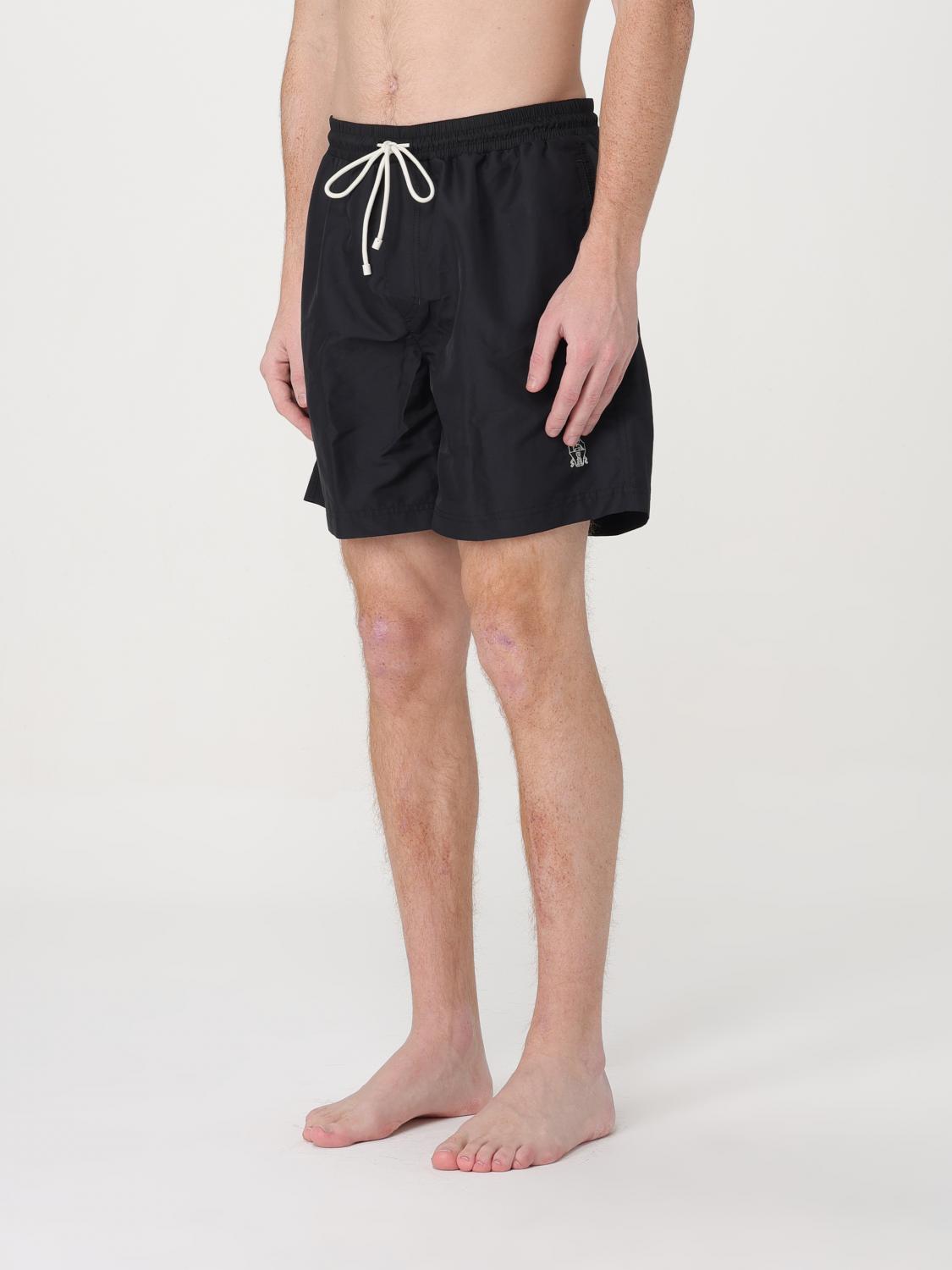 BRUNELLO CUCINELLI SWIMSUIT: Nylon Boxer Swim Trunks Brunello Cucinelli, Black - Img 3