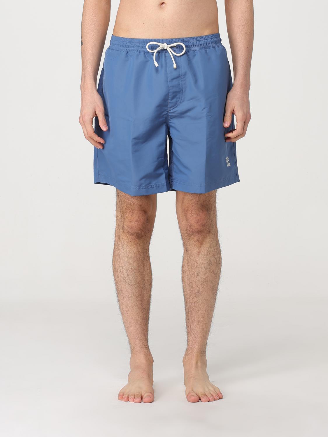 BRUNELLO CUCINELLI BADEMODE: Badeshorts aus Nylon Brunello Cucinelli, Hellblau - Img 1