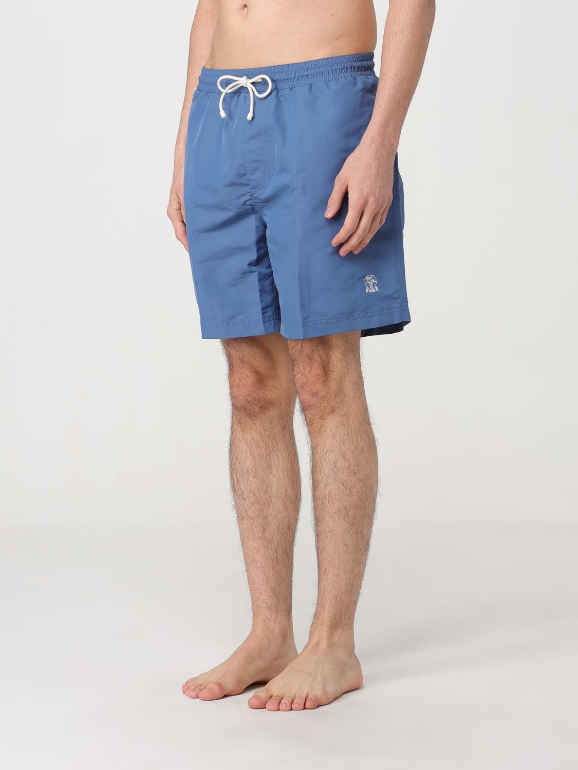 BRUNELLO CUCINELLI BADEMODE: Badeshorts aus Nylon Brunello Cucinelli, Hellblau - Img 3