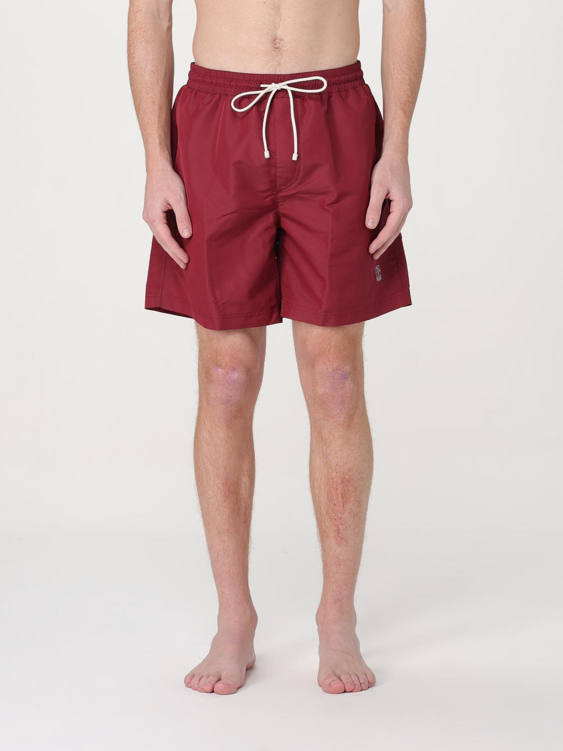 BRUNELLO CUCINELLI BADEMODE: Badeshorts aus Nylon Brunello Cucinelli, Rot - Img 1