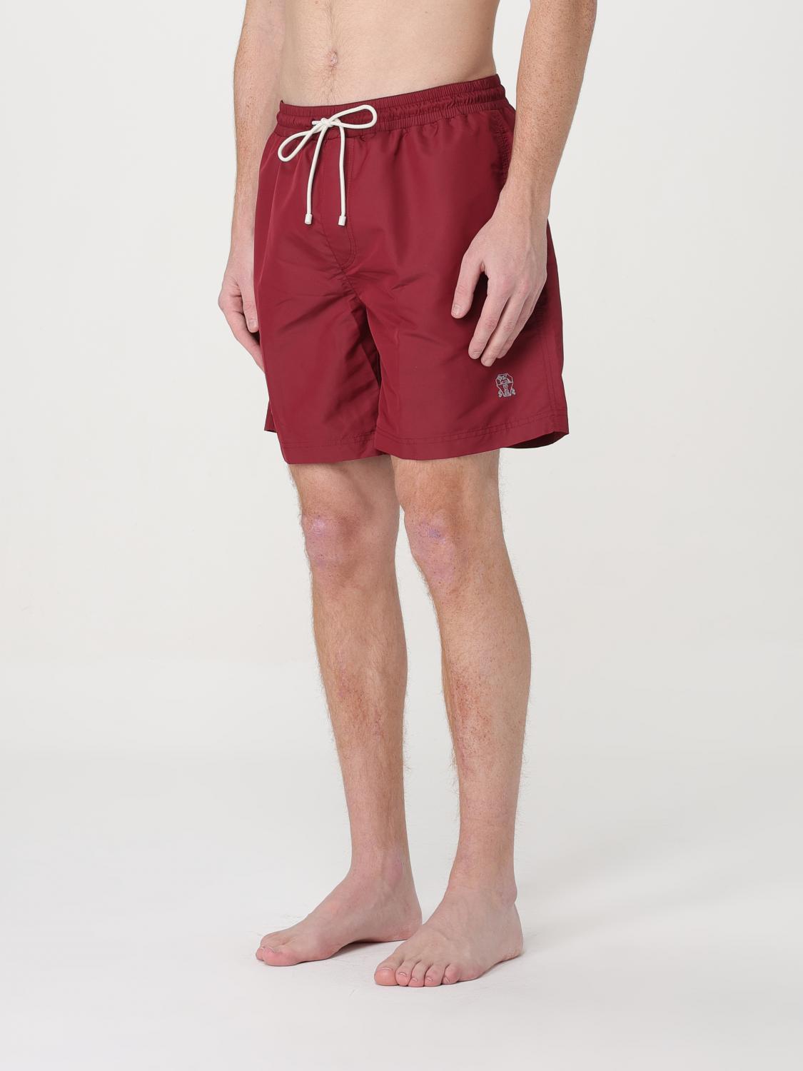 BRUNELLO CUCINELLI BADEMODE: Badeshorts aus Nylon Brunello Cucinelli, Rot - Img 3
