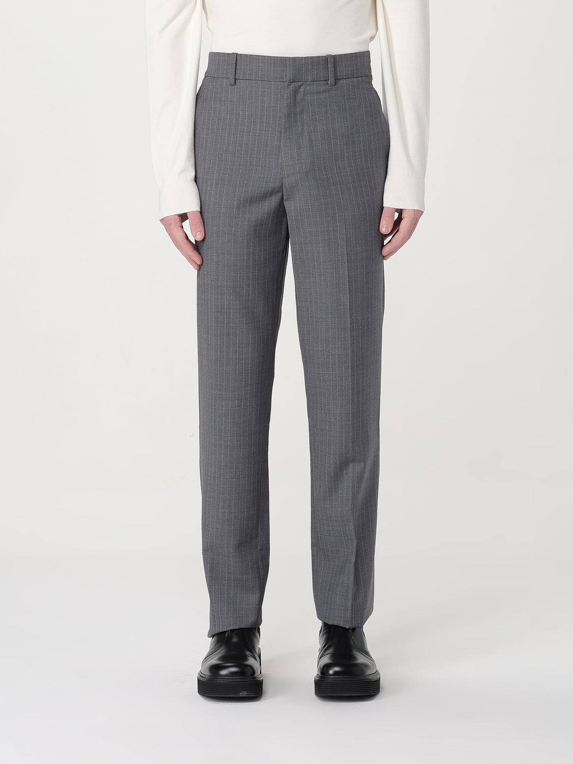 HELMUT LANG 팬츠: 팬츠 남성 Helmut Lang, 그레이 - Img 1