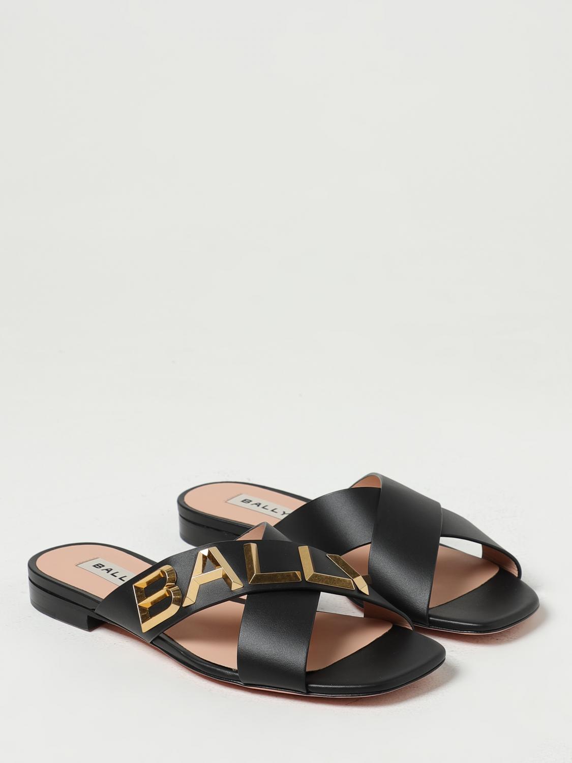 BALLY FLACHE SANDALEN: Flache sandalen damen Bally, Schwarz - Img 2