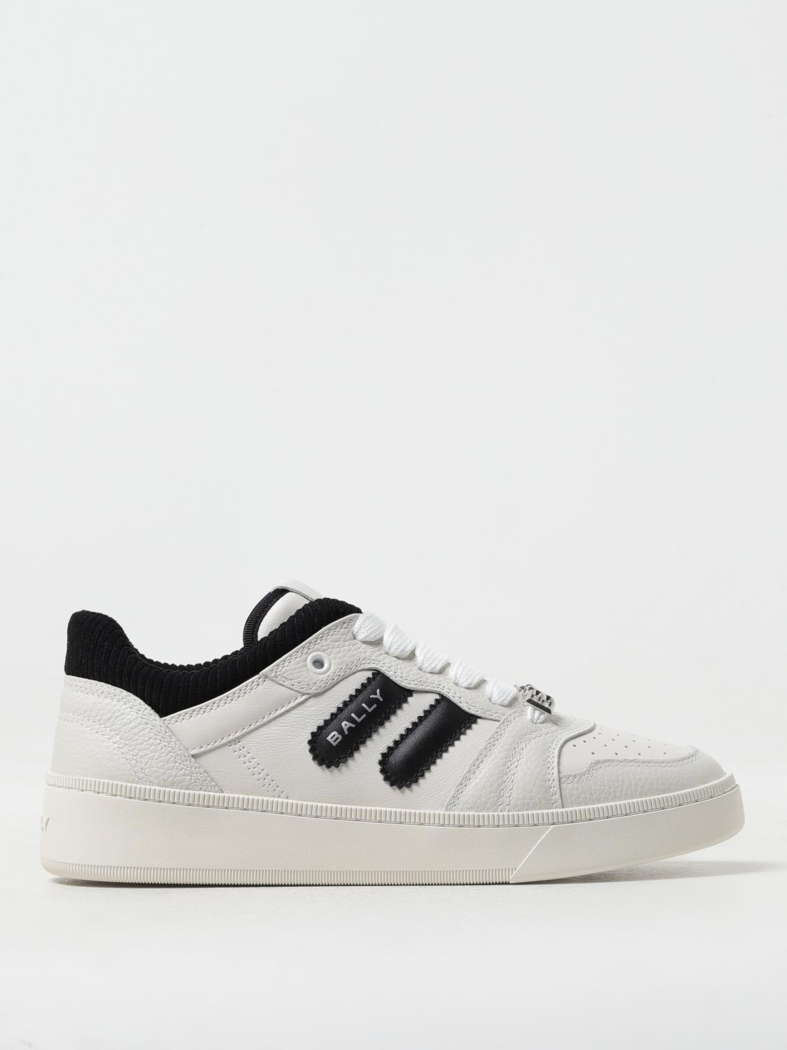 BALLY SNEAKERS: Sneakers Bally in pelle a grana , Bianco - Img 1