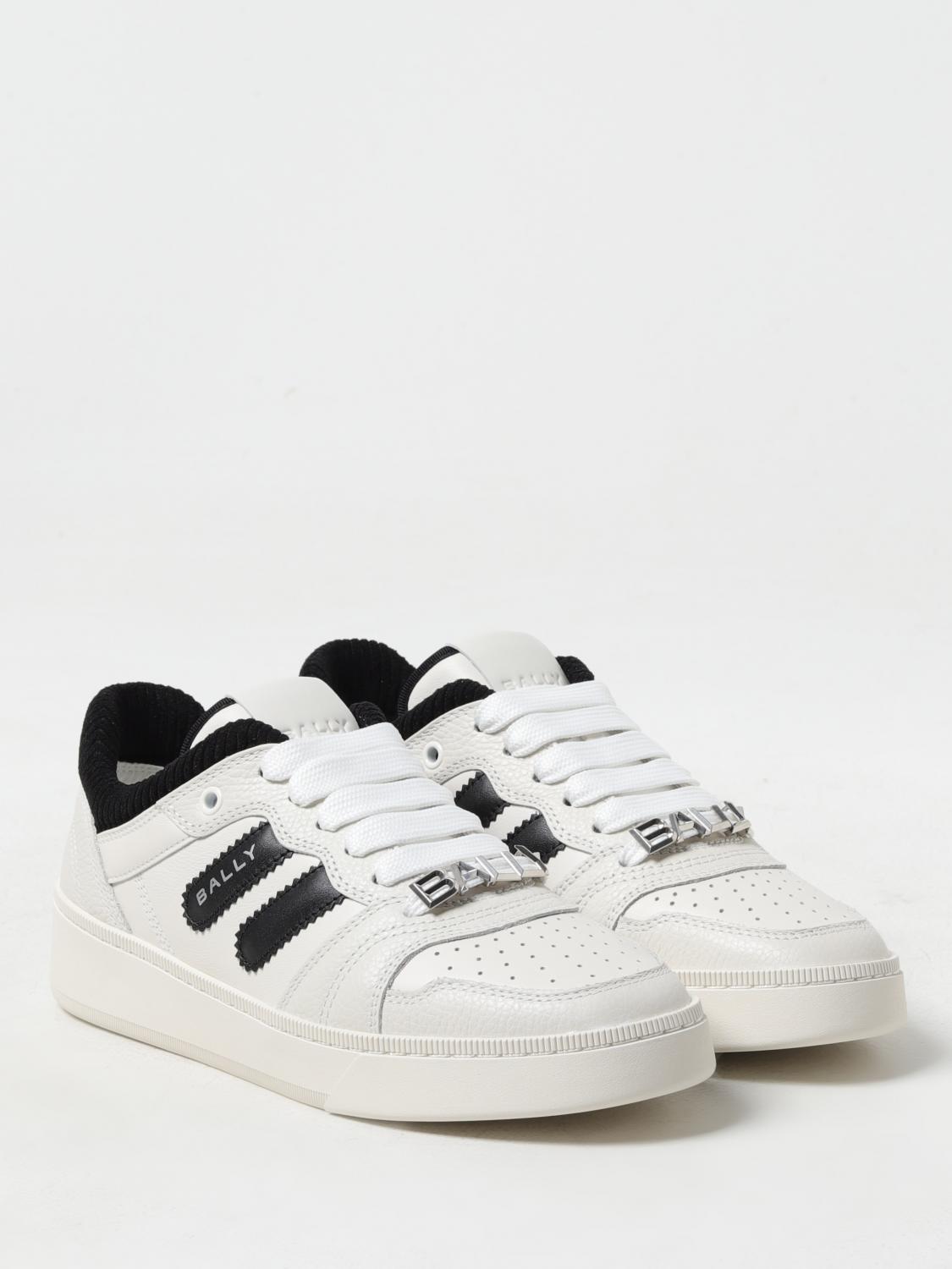 BALLY SNEAKERS: Sneakers Bally in pelle a grana , Bianco - Img 2