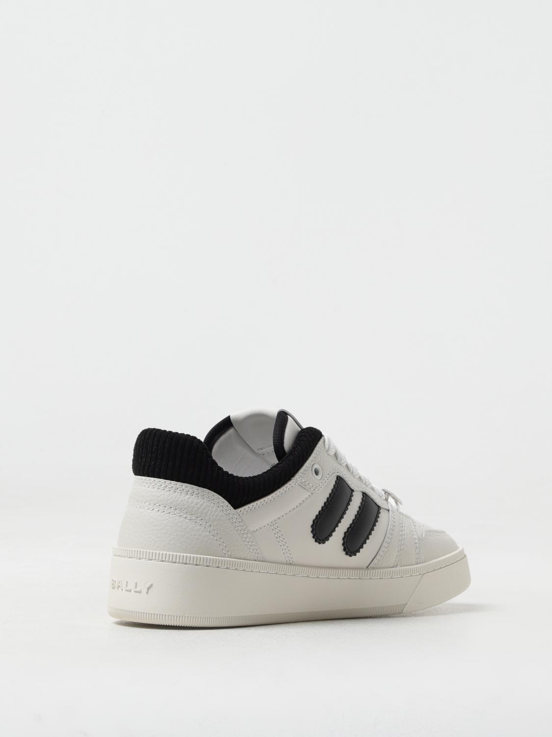 BALLY SNEAKERS: Sneakers Bally in pelle a grana , Bianco - Img 3