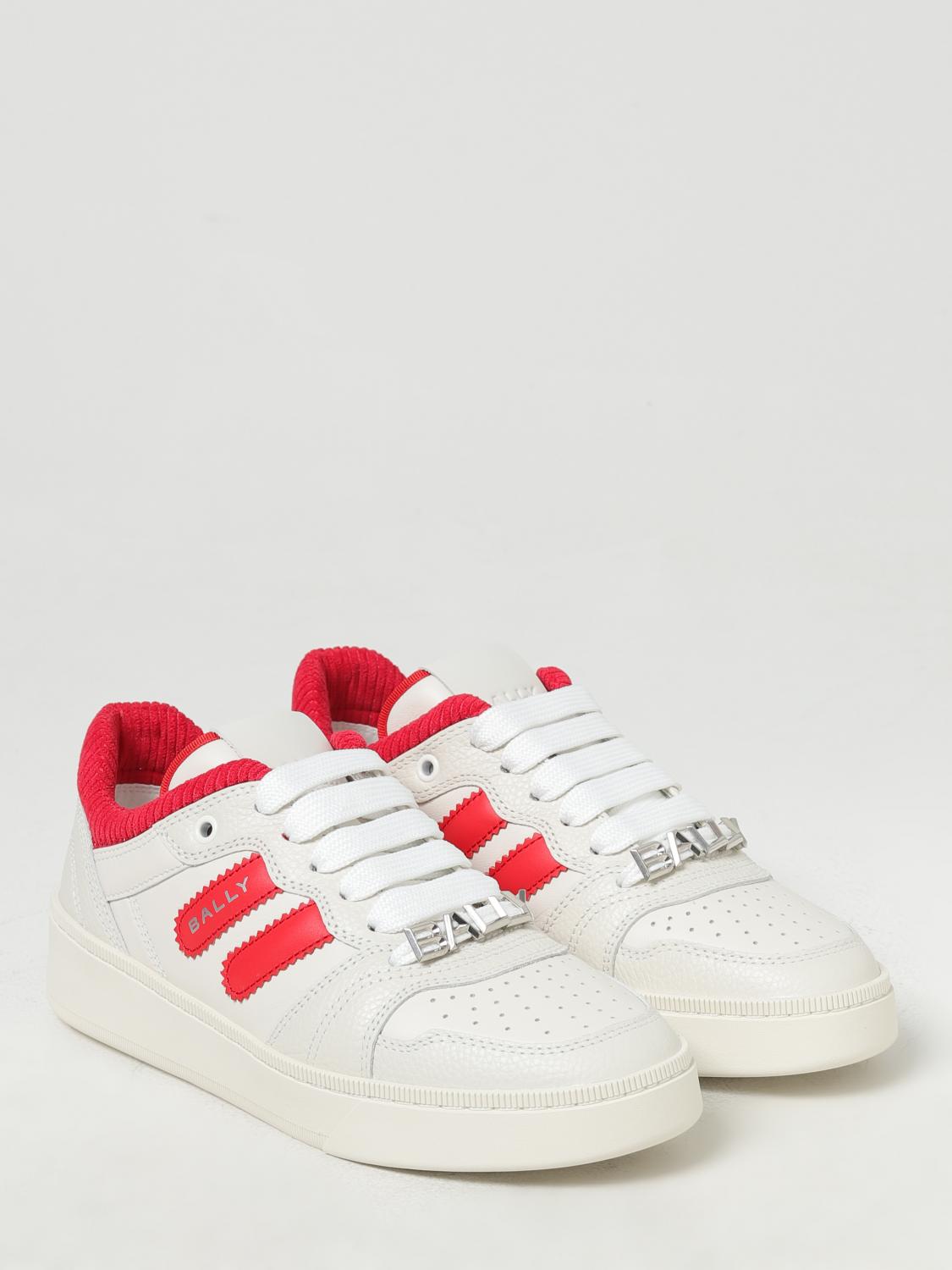 BALLY SNEAKERS: Sneakers Bally in pelle a grana , Rosso - Img 2