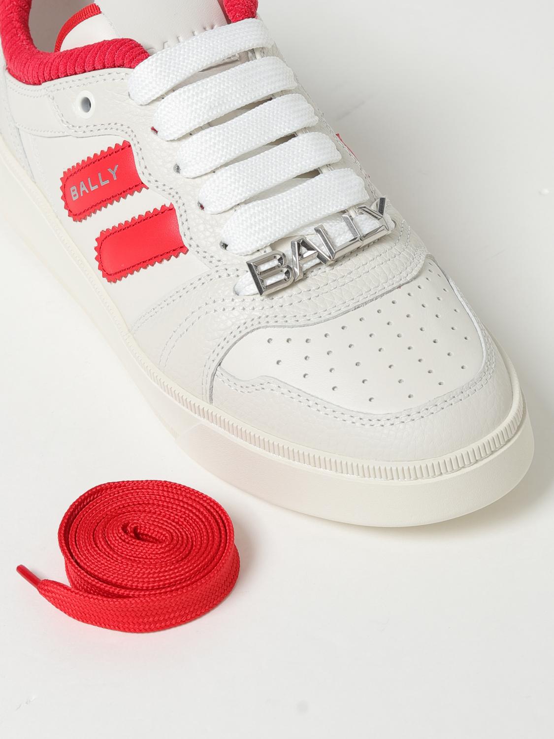 BALLY SNEAKERS: Sneakers Bally in pelle a grana , Rosso - Img 4