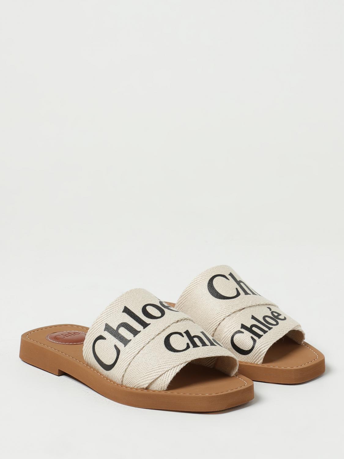 CHLOÉ SANDALIAS PLANAS: Zapatos mujer ChloÉ, Blanco - Img 2
