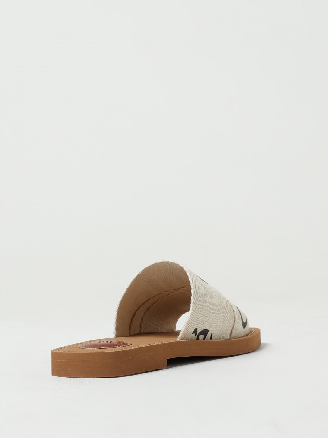 CHLOÉ SANDALIAS PLANAS: Zapatos mujer ChloÉ, Blanco - Img 3