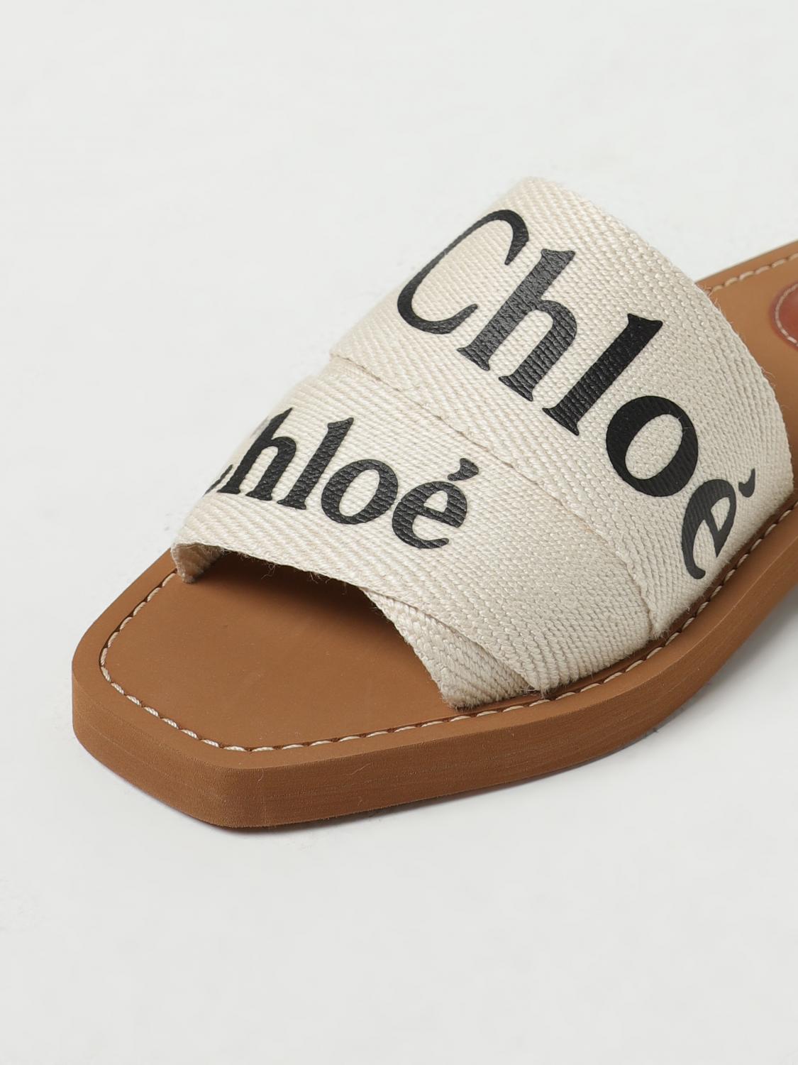 CHLOÉ SANDALIAS PLANAS: Zapatos mujer ChloÉ, Blanco - Img 4