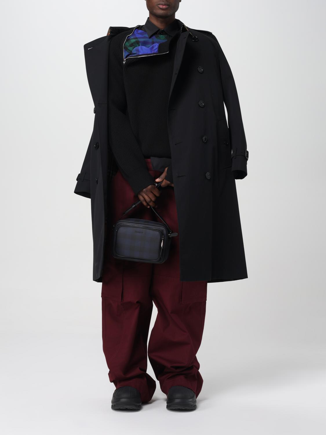 BURBERRY：トレンチコート メンズ - ブラック | GIGLIO.COMオンライン